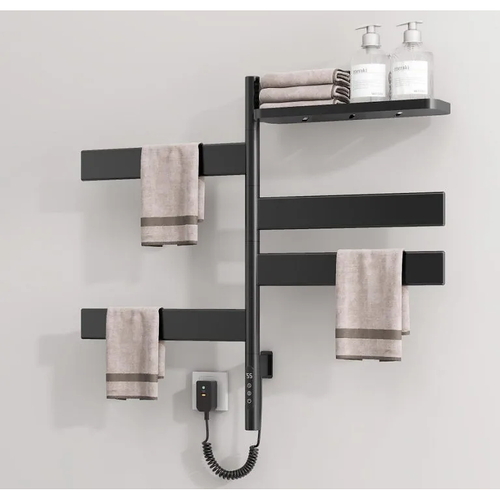 Giàn sấy khăn màu đen thông mình kết nối Wifi Miken G69B-Wifi 