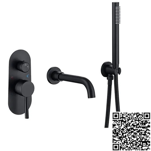 Sen bồn tắm âm tường màu đen Miken MKS-17019B