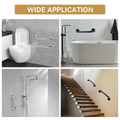 Thanh tay vịn phòng tắm màu đen Miken MK-G9022B.60 dài 60cm