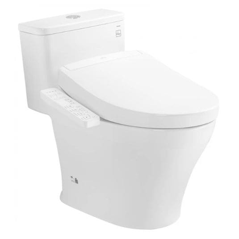 Bồn cầu 1 khối TOTO MS857CDW24#XW nắp rửa Washlet TCF33461GAA S2 Giấu Dây