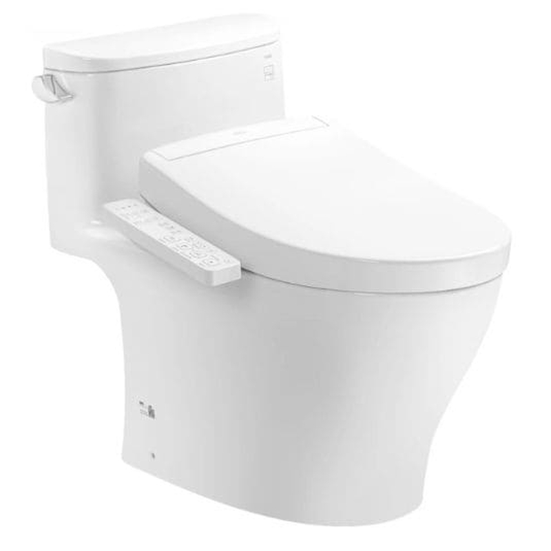 Bồn cầu 1 khối TOTO MS887CRW24#XW nắp rửa Washlet TCF33461GAA S2 Giấu Dây