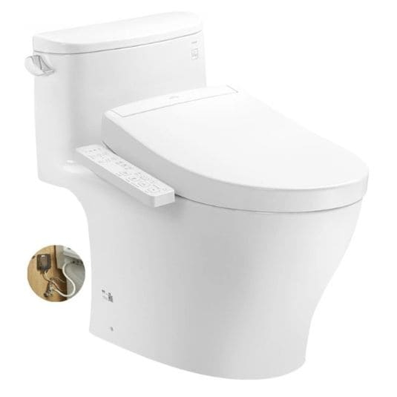 Bồn cầu 1 khối TOTO MS887RW24#XW nắp rửa Washlet TCF33461GAA S2