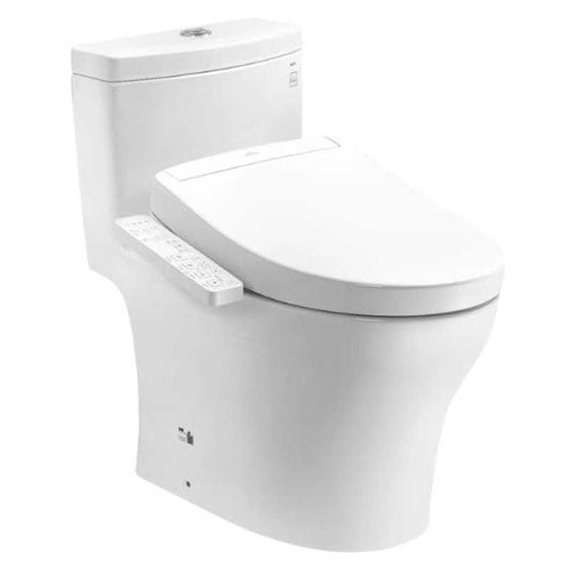 Bồn cầu 1 khối TOTO MS889CDRW24#XW Washlet nắp TCF33461GAA dòng S2