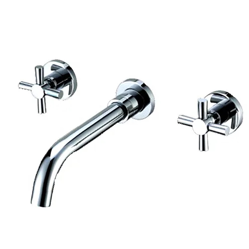 Vòi Chậu Lavabo Âm Tường Màu Chrome Miken MKV-600002