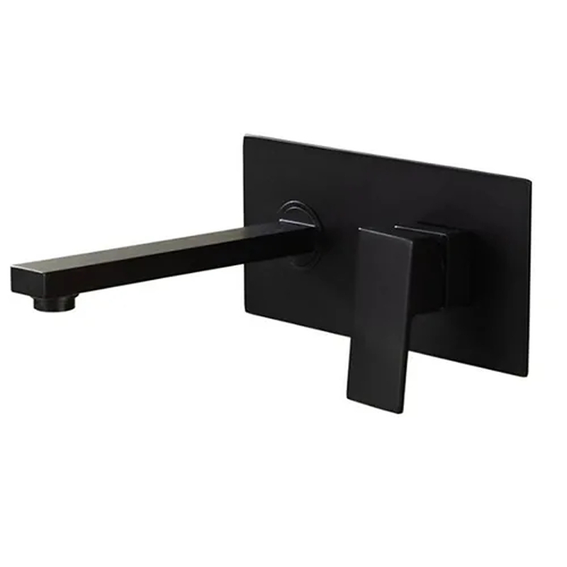 Vòi Chậu Lavabo Âm Tường Màu Đen Miken MKV-600001B