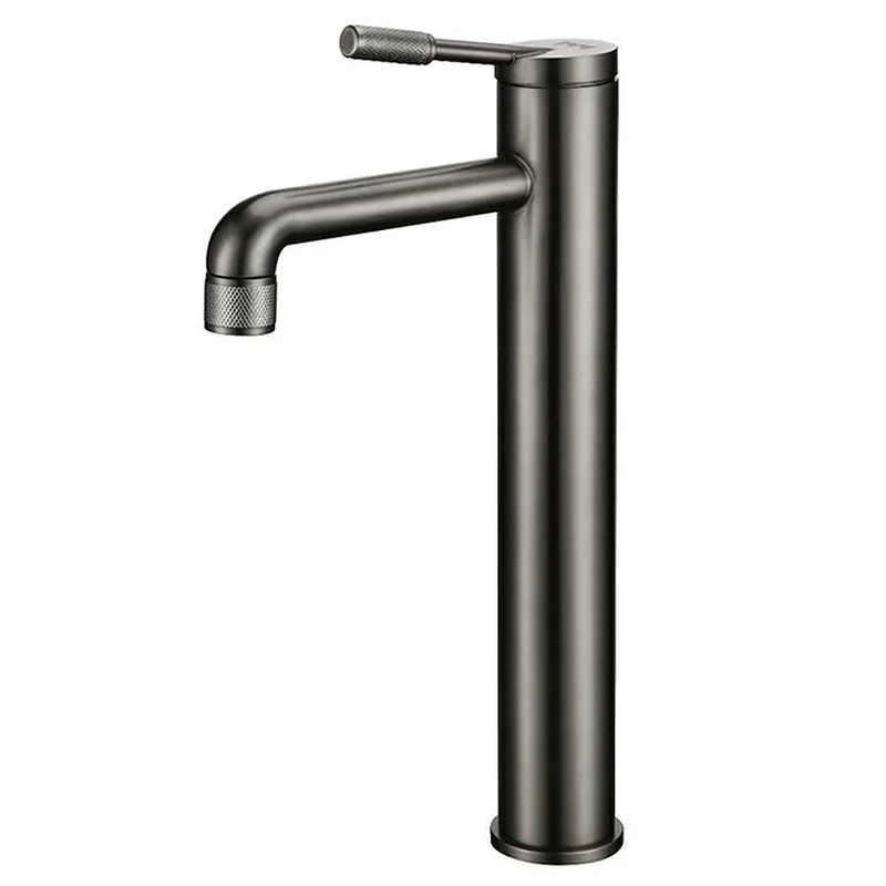 Vòi Chậu Lavabo Nóng Lạnh Màu Đen Thân Cao Miken MK-600013G