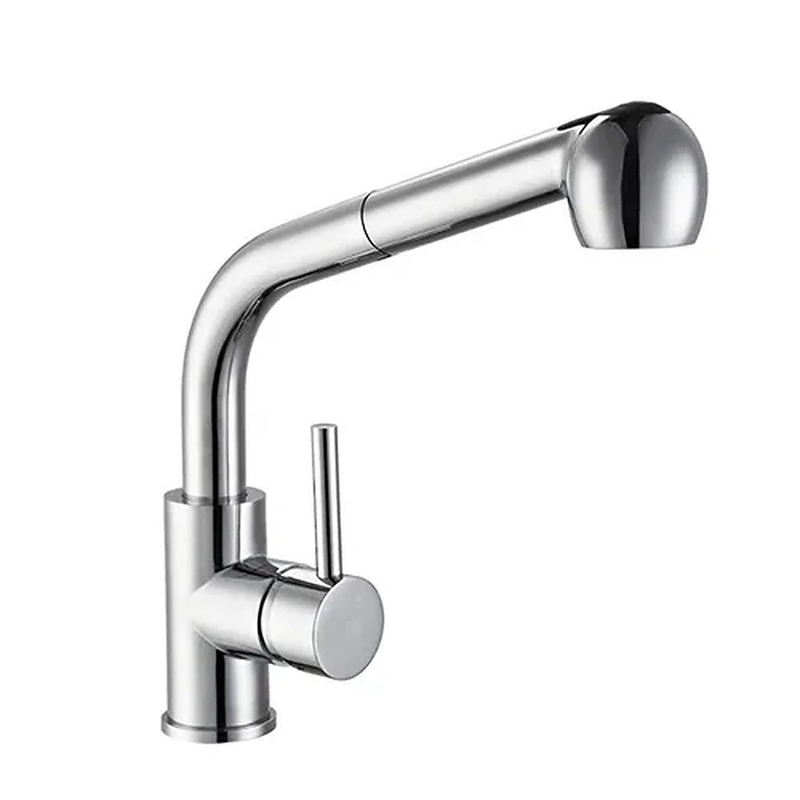 Vòi chậu rửa bát nóng lạnh dây rút Miken MK-2025