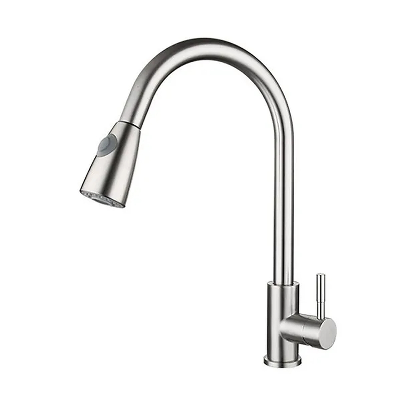 Vòi chậu rửa bát nóng lạnh dây rút Miken MK-2030