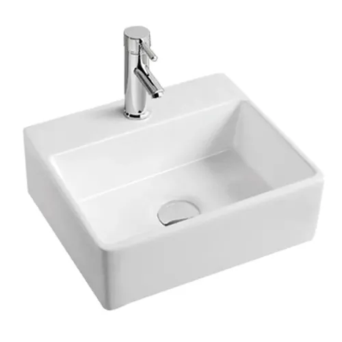 Chậu rửa lavabo đặt bàn màu trắng Miken MKC-2073W