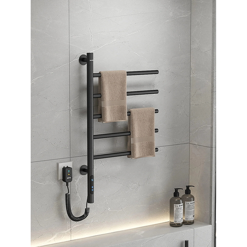 Giàn sấy khăn mặt khăn tắm màu đen Miken G63B