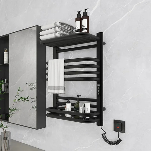 Giàn sấy khăn mặt khăn tắm màu đen Miken G900B