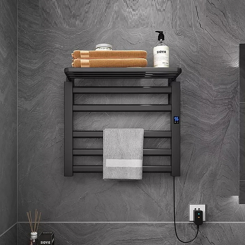 Giàn sấy khăn mặt khăn tắm màu đen Miken R330B