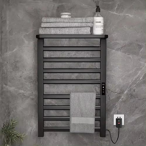 Giàn sấy khăn mặt khăn tắm màu đen Miken R395B