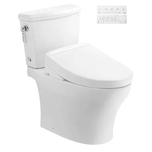 Bồn Cầu 2 Khối TOTO CS986CGW25#XW Nắp Rửa Washlet TCF34461GAA S5 Giấu Dây