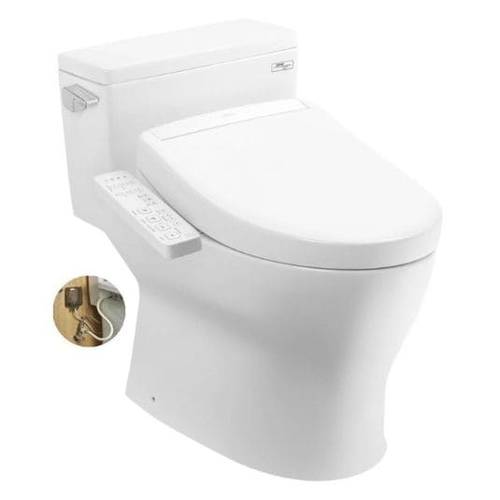 Bồn cầu 1 khối nắp rửa Washlet TCF33461GAA S2 TOTO MS188VKW24#XW 