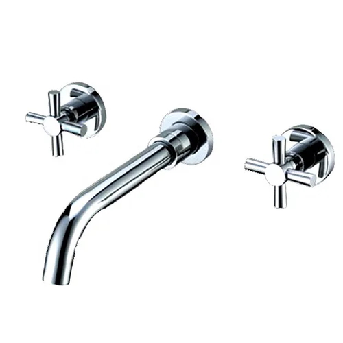 Vòi Chậu Lavabo Âm Tường Màu Chrome Miken MKV-600002