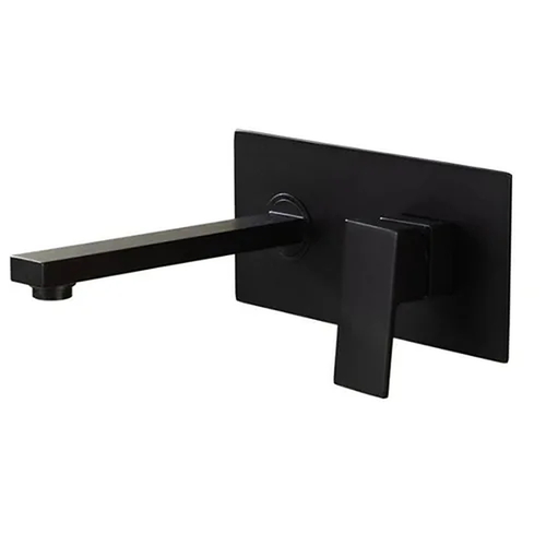 Vòi Chậu Lavabo Âm Tường Màu Đen Miken MKV-600001B