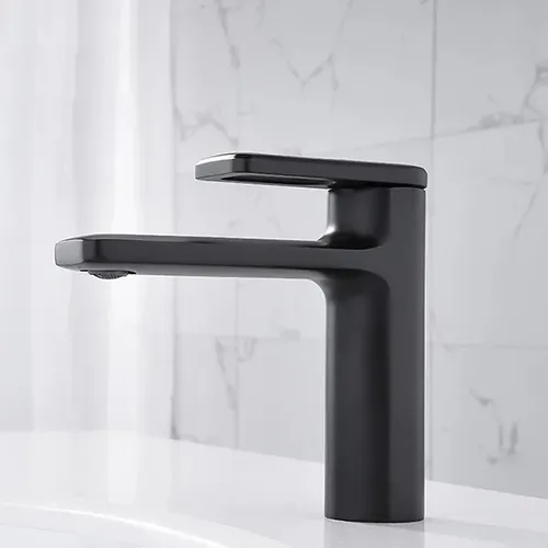 Vòi Chậu Lavabo Nóng Lạnh Màu Đen Miken MK-8032B