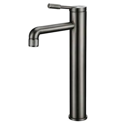 Vòi Chậu Lavabo Nóng Lạnh Màu Đen Thân Cao Miken MK-600013G