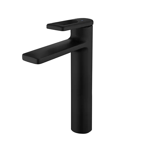 Vòi Chậu Lavabo Nóng Lạnh Màu Đen Thân Cao Miken MK-8030B