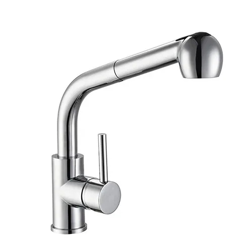 Vòi chậu rửa bát nóng lạnh dây rút Miken MK-2025