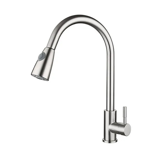 Vòi chậu rửa bát nóng lạnh dây rút Miken MK-2030