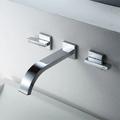 Vòi Chậu Lavabo Âm Tường Màu Bạc Miken MKV-600009