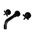 Vòi Chậu Lavabo Âm Tường Màu Đen Miken MKV-013