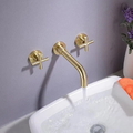 Vòi Chậu Lavabo Âm Tường Màu Vàng Miken MKV-600002GB