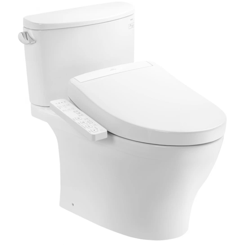 Bồn cầu 2 khối TOTO CS767CRW24#XW nắp washlet TCF33461GAA S2 giấu dây