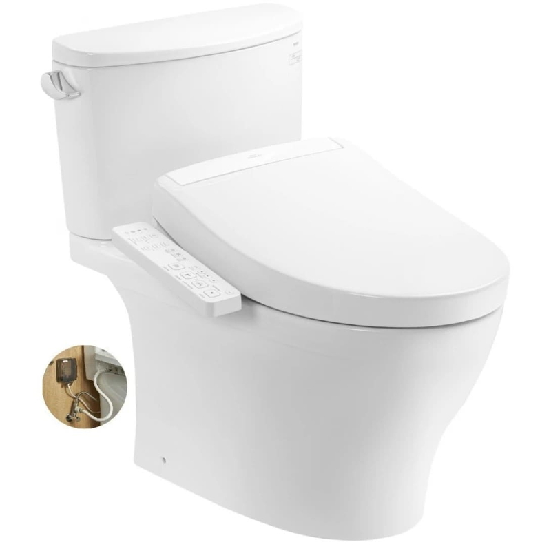 Bồn cầu 2 khối TOTO CS767RW24#XW nắp washlet TCF33461GAA S2