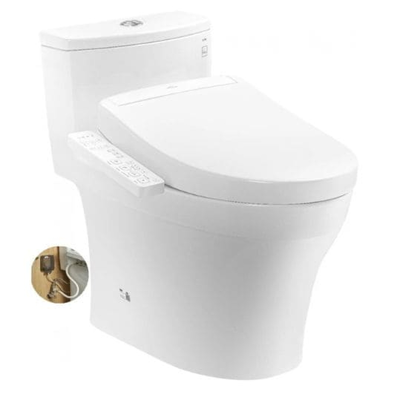 Bồn cầu 1 khối TOTO MS885DW24#XW nắp rửa Washlet TCF33461GAA S2 