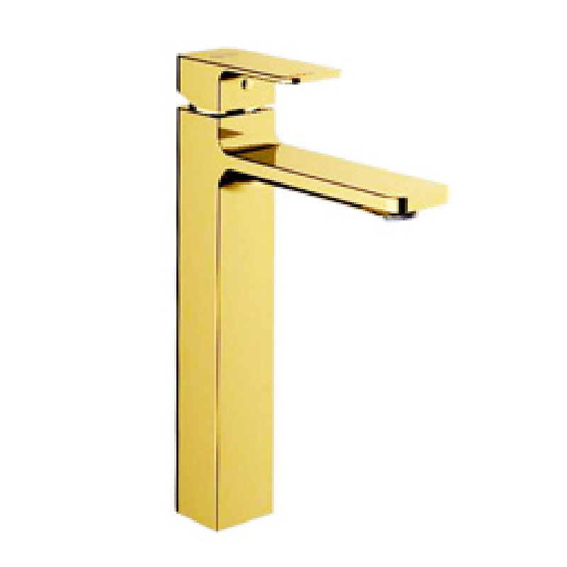 Vòi chậu 1 lỗ nóng lạnh màu vàng bóng American Standard WF-1302CS