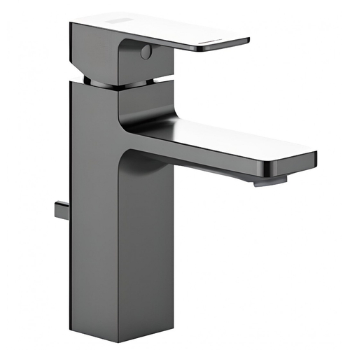 Vòi chậu 1 lỗ nóng lạnh màu xám xước American Standard WF-1301BHG