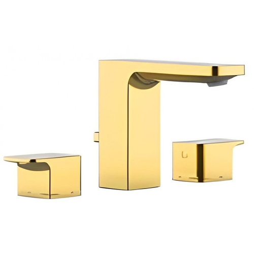 Vòi chậu 3 lỗ nóng lạnh màu vàng bóng American Standard WF-1303CS