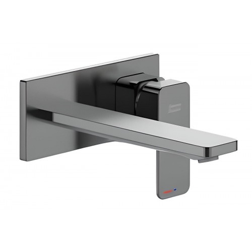 Vòi chậu nóng lạnh gắn tường màu xám xước American Standard WF-1304BHG
