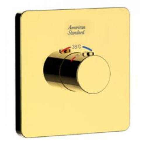 Bộ trộn nhiệt độ âm tường màu vàng bóng American Standard FFAS0930CS 