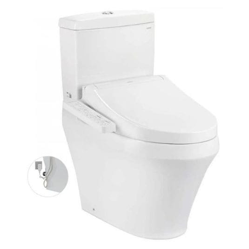 Bồn cầu 2 khối TOTO CS945PDW16#XW nắp rửa Washlet TCF23410AAA thoát ngang