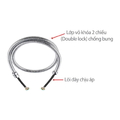 Dây chịu áp Inox 304 cho vòi xịt vệ sinh, sen tắm Techbath DM.01