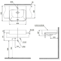 Chậu lavabo bán âm bàn TOTO LW1315CBVN#XW