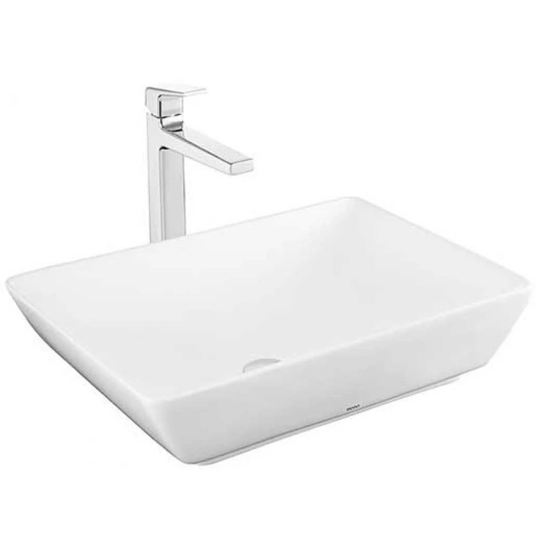 Chậu rửa mặt đặt bàn màu trắng Lavabo TOTO LT1735#XW