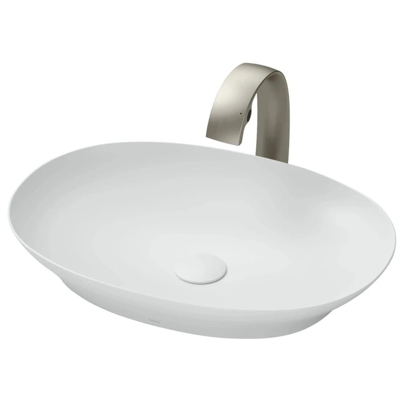 Chậu Rửa Lavabo đặt bàn màu trắng mờ TOTO LT4706#MW