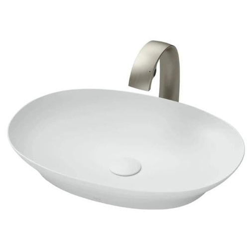 Chậu Rửa Lavabo đặt bàn màu trắng mờ TOTO LT4706#MW