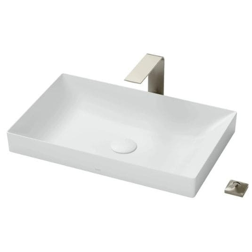 Chậu Rửa Lavabo đặt bàn màu trắng mờ TOTO LT4716G19#MW