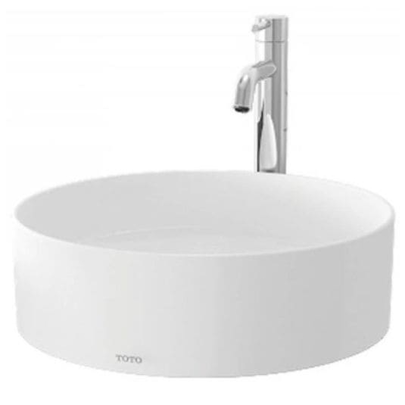 Chậu rửa mặt đặt bàn màu trắng Lavabo TOTO LW573JW/F#W