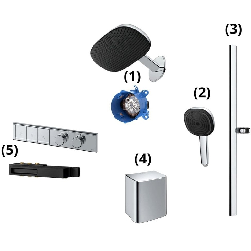 Set sen tắm âm tường 3 đường nước nhiệt độ G Series TOTO TBW15CB0A