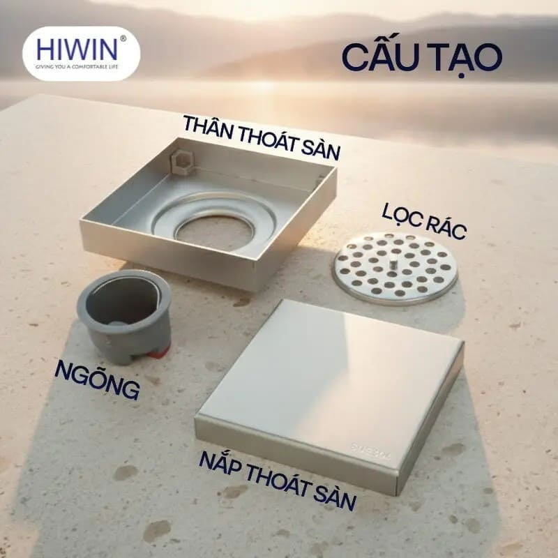 Ga thoát sàn inox Hiwin FD-T112