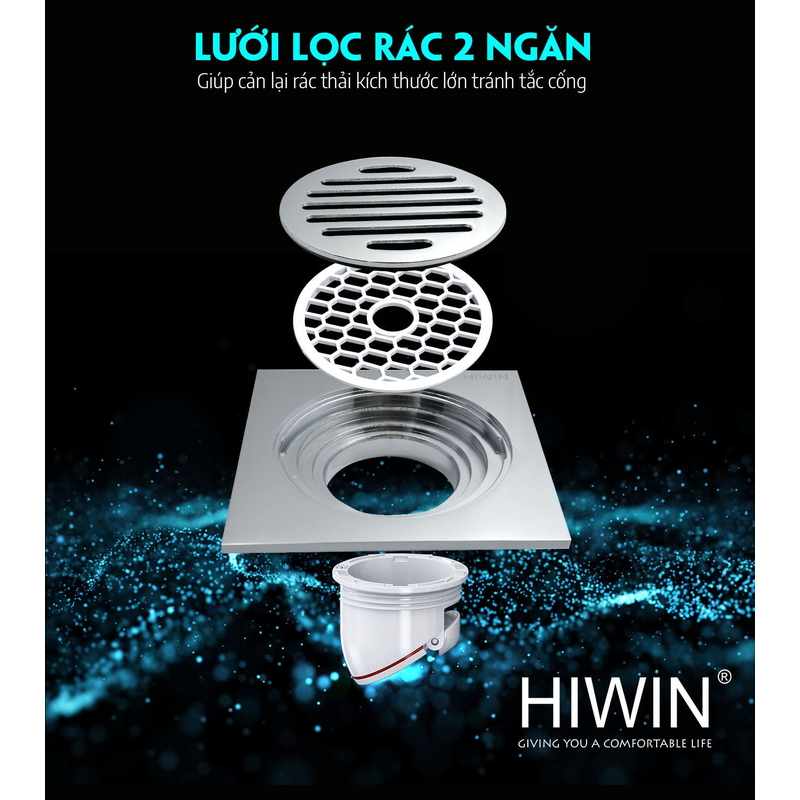 Ga thoát sàn lát gạch Hiwin FD-1952