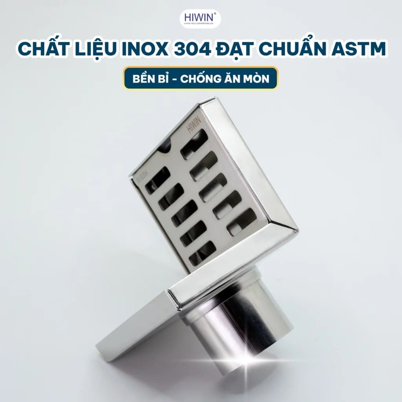 Thoát sàn ngang 75x100mm Hiwin FD-04B