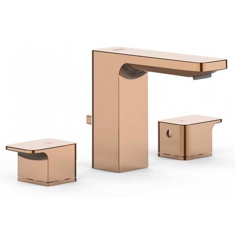 Vòi chậu 3 lỗ nóng lạnh màu vàng hồng American Standard WF-1303WS 